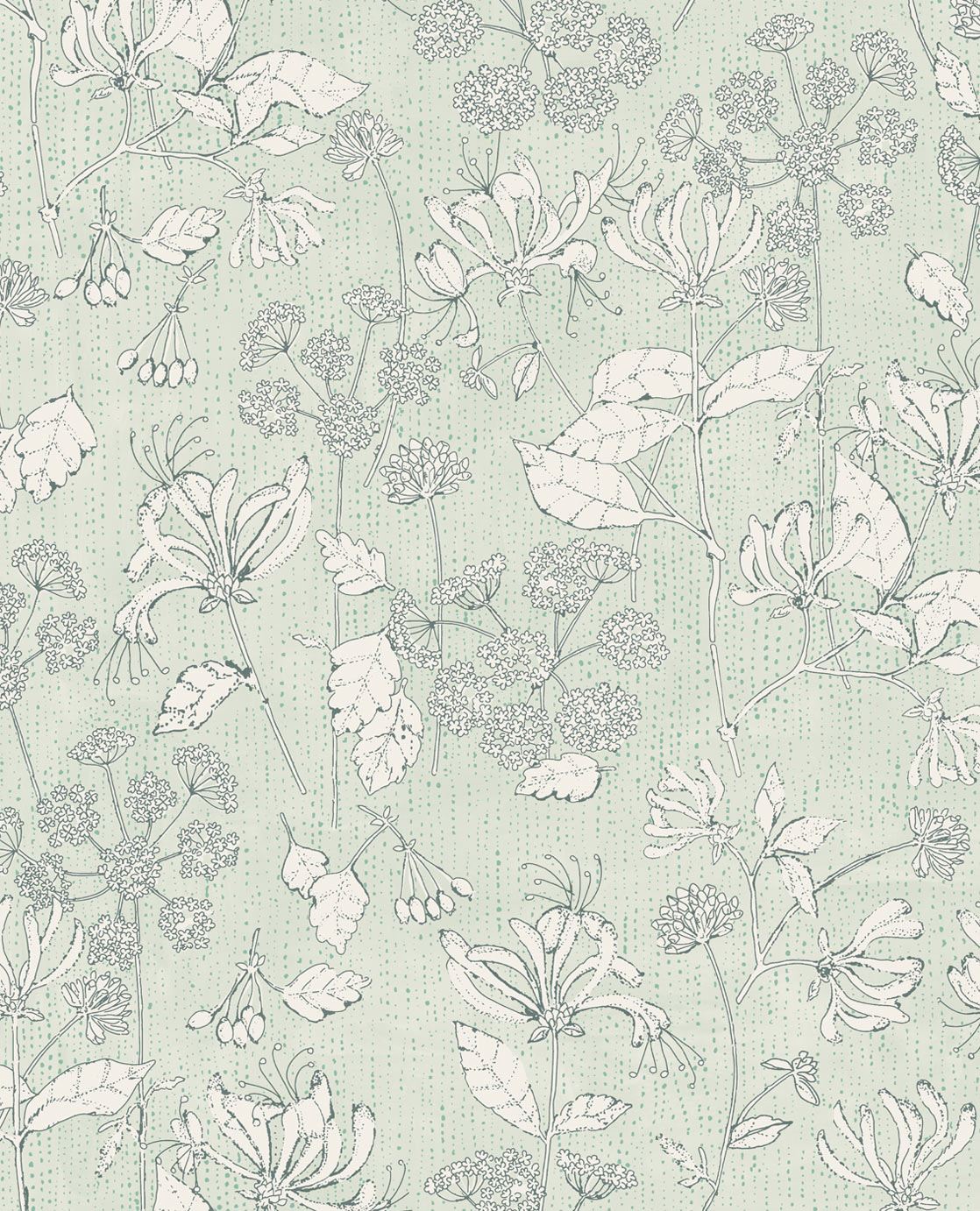 EIJFFINGER Rice II 383561 - Afbeelding 1 - Groen, Scandinavisch, Romantisch, Rice