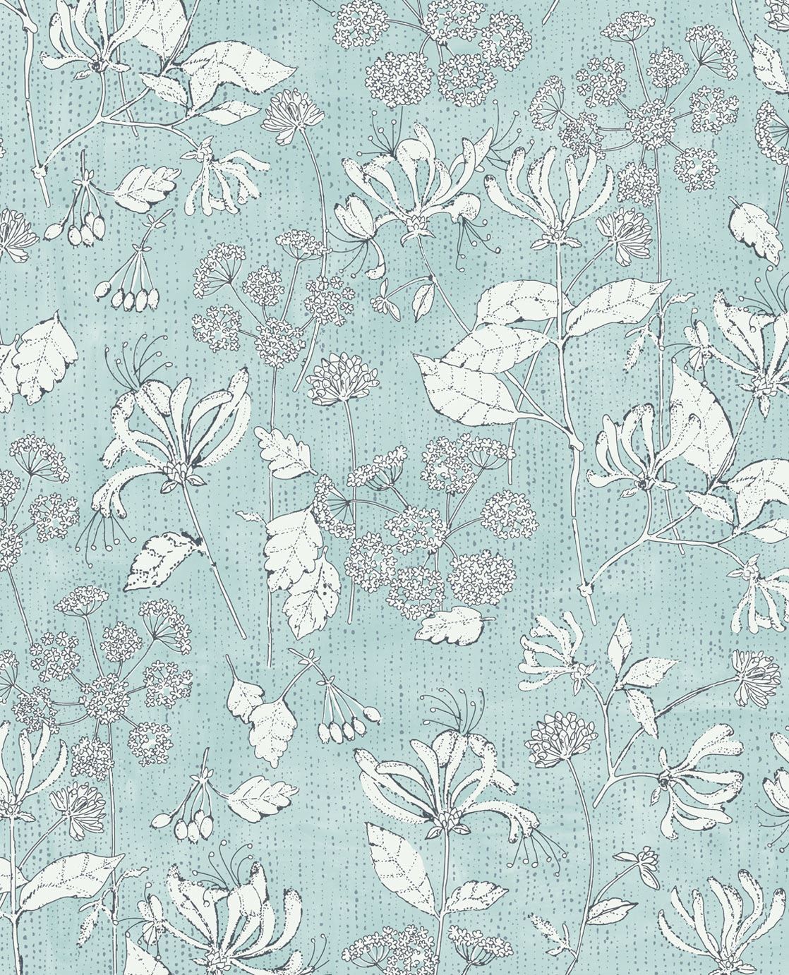 EIJFFINGER Rice II 383562 - Afbeelding 1 - Blauw, Groen, Scandinavisch, Romantisch, Rice