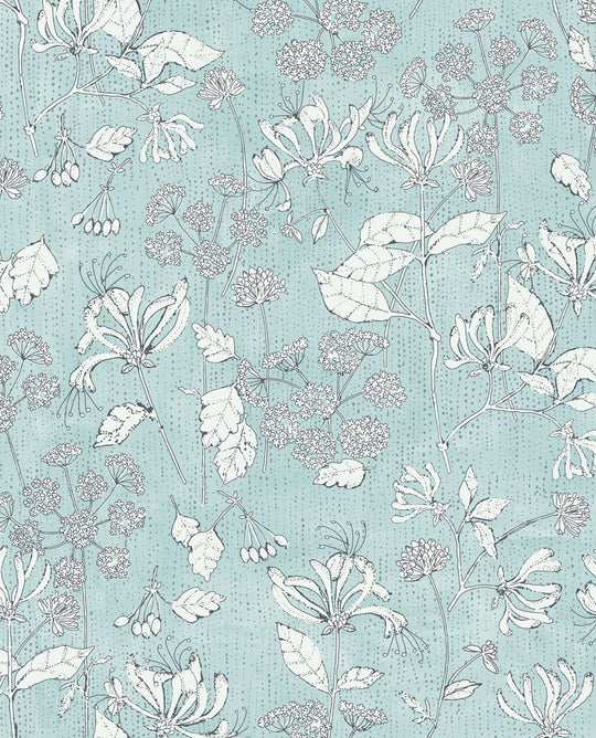 EIJFFINGER Rice II 383562 - Afbeelding 1 - Blauw, Groen, Scandinavisch, Romantisch, Rice