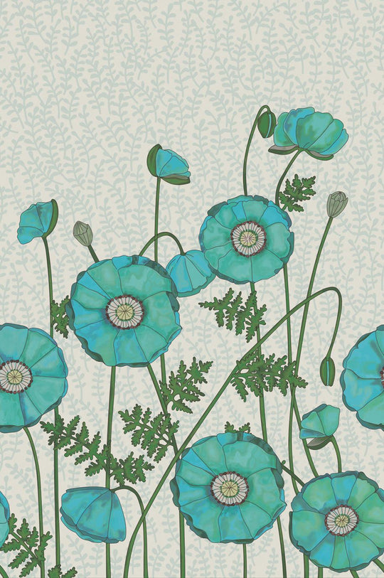EIJFFINGER Rice II 383610 - Afbeelding 1 - Blauw, Groen, Scandinavisch, Rice