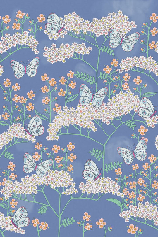 EIJFFINGER Rice II 383620 - Afbeelding 1 - Blauw, Scandinavisch, Romantisch, Rice