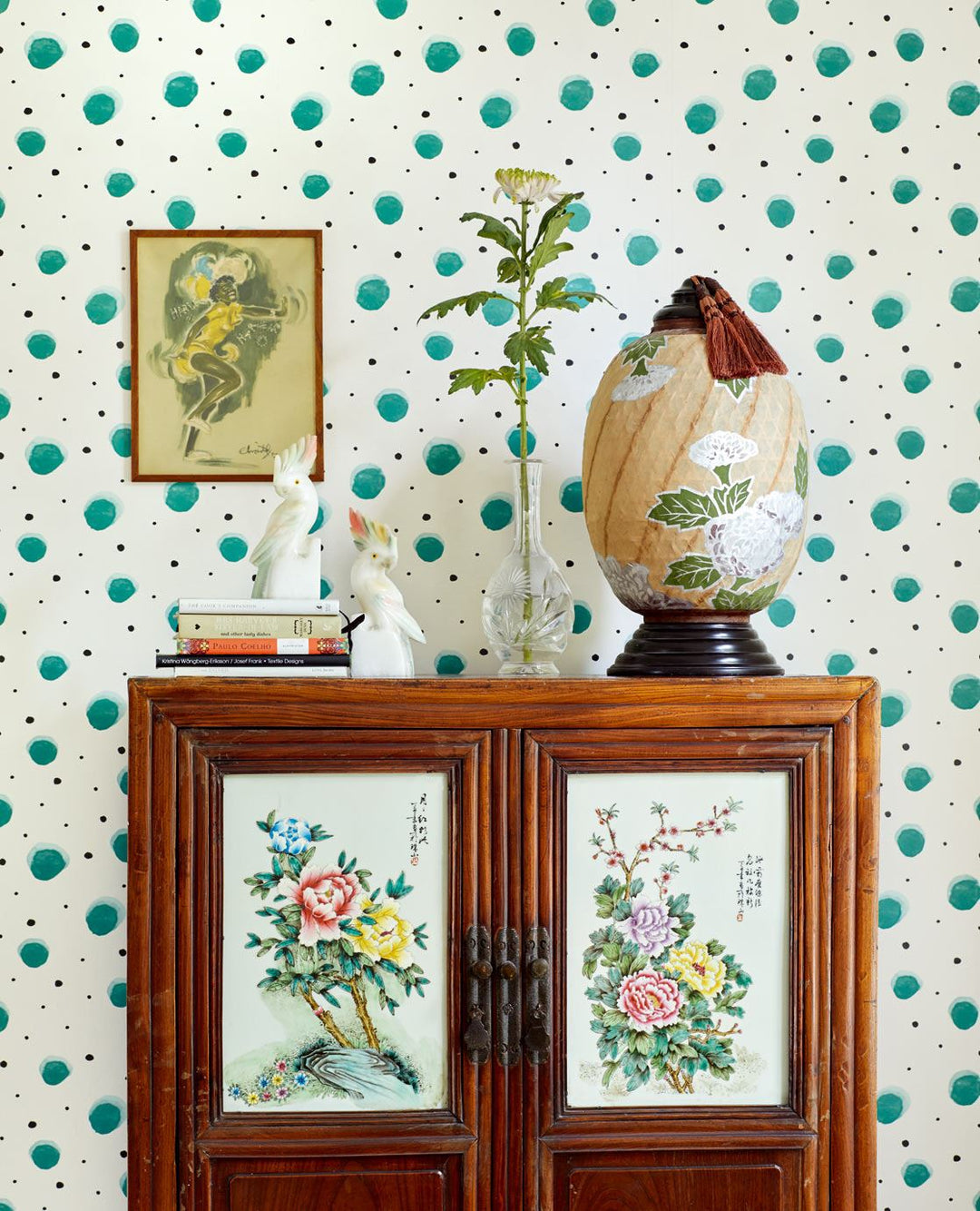 EIJFFINGER Rice II 383510 - Afbeelding 3 - Groen, Scandinavisch, Retro, Vintage, Rice