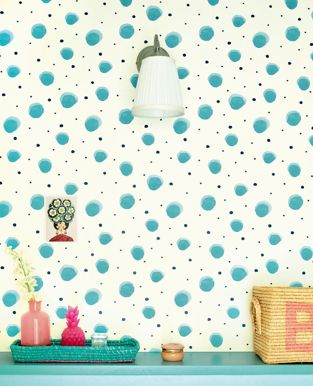 EIJFFINGER Rice II 383511 - Afbeelding 2 - Blauw, Scandinavisch, Retro, Vintage, Rice