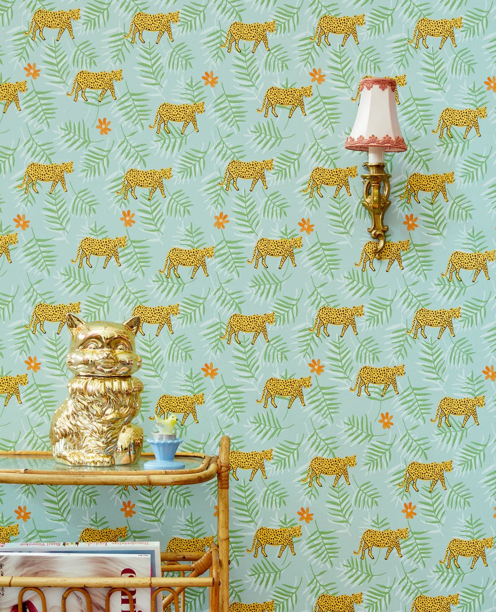 EIJFFINGER Rice II 383551 - Afbeelding 2 - Blauw, Groen, Zwart / Grijs, Scandinavisch, Etnisch, Rice