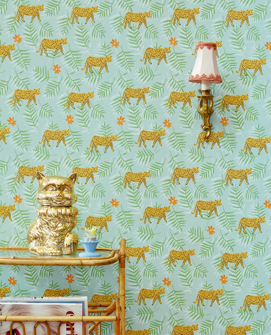 EIJFFINGER Rice II 383551 - Afbeelding 2 - Blauw, Groen, Zwart / Grijs, Scandinavisch, Etnisch, Rice