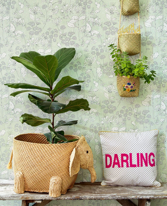 EIJFFINGER Rice II 383561 - Afbeelding 2 - Groen, Scandinavisch, Romantisch, Rice