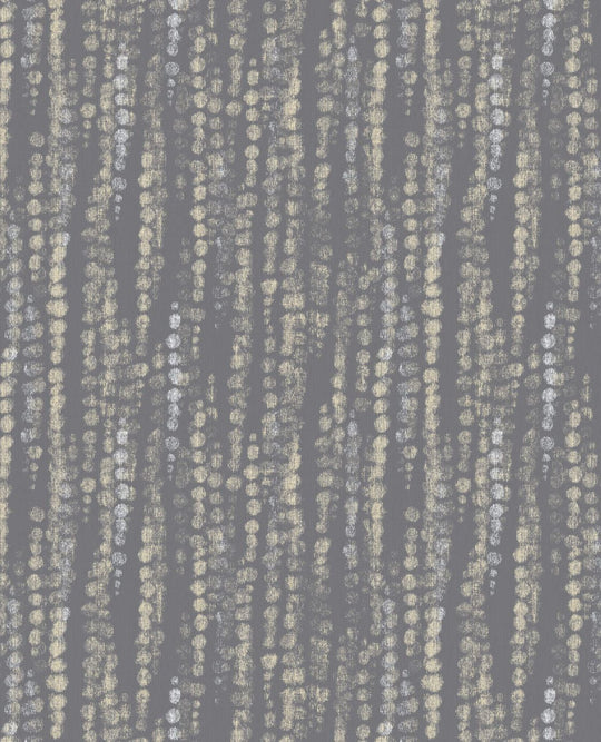 EIJFFINGER Enso 386571 - Afbeelding 1 - Zwart / Grijs, Scandinavisch, Etnisch, Basic, Structuren, Fantasie, Stippen