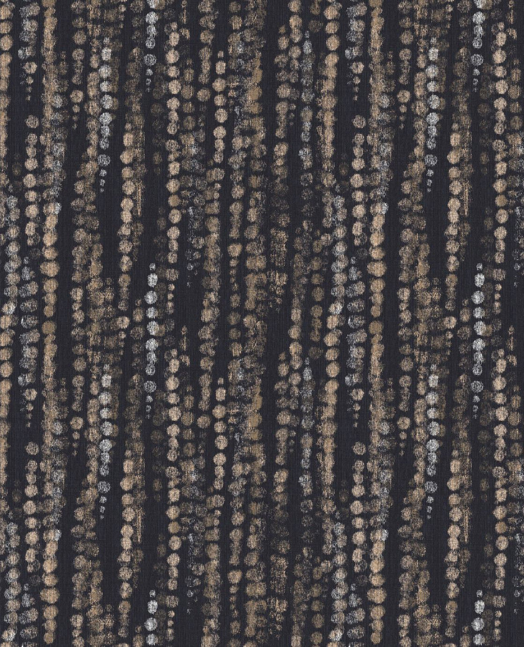 EIJFFINGER Enso 386572 - Afbeelding 1 - Blauw, Zwart / Grijs, Etnisch, Chic, Glamour, Structuren, Fantasie, Stippen