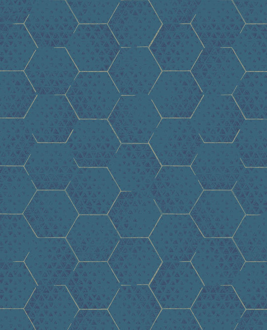 EIJFFINGER Enso 386582 - Afbeelding 1 - Blauw, Basic, Chic, Glamour, Grafisch, Geometrisch