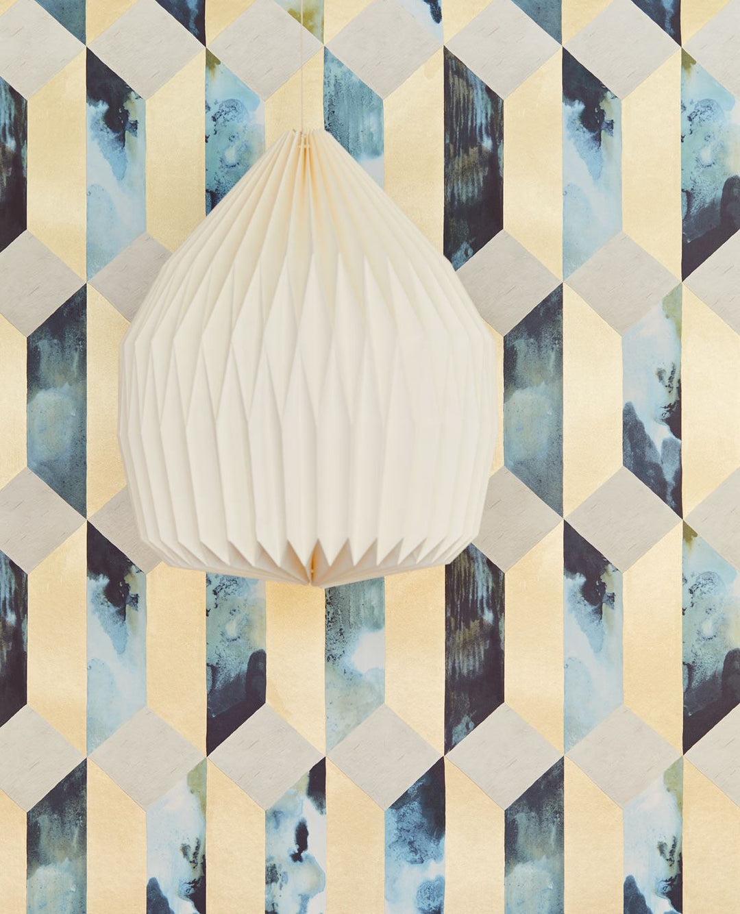 EIJFFINGER Enso 386503 - Afbeelding 3 - Blauw, Retro, Vintage, Stoer, Industrieel, Chic, Glamour, Ruiten, Fantasie, Geometrisch