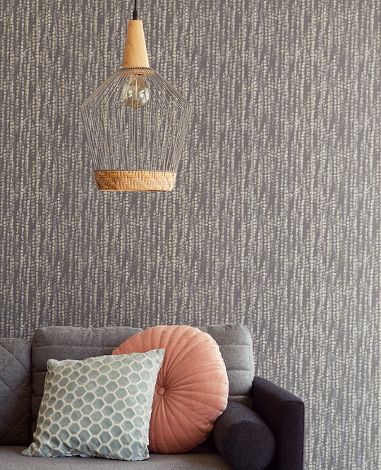 EIJFFINGER Enso 386571 - Afbeelding 4 - Zwart / Grijs, Scandinavisch, Etnisch, Basic, Structuren, Fantasie, Stippen