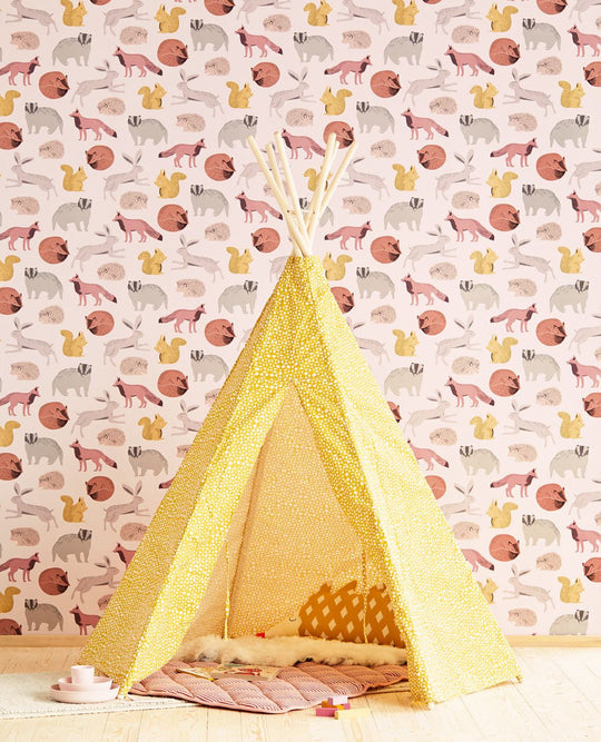 EIJFFINGER Mini Me 399052 - Afbeelding 2 - Rood, Retro, Vintage, Kinderkamer