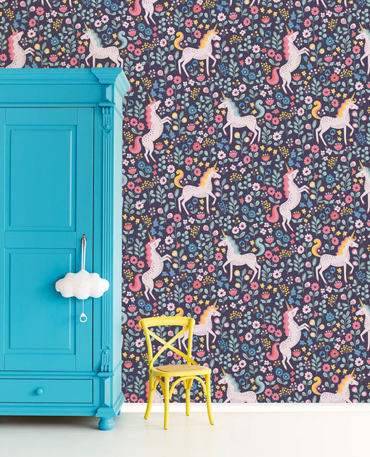 EIJFFINGER Mini Me 399110 - Afbeelding 2 - Multi, Blauw, Romantisch, Kinderkamer