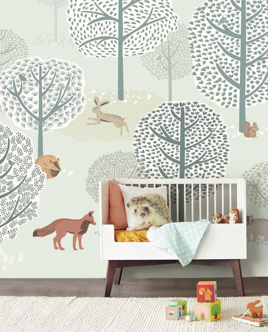 EIJFFINGER Mini Me 399116 - Afbeelding 2 - Naturel, Blauw, Groen, Kinderkamer