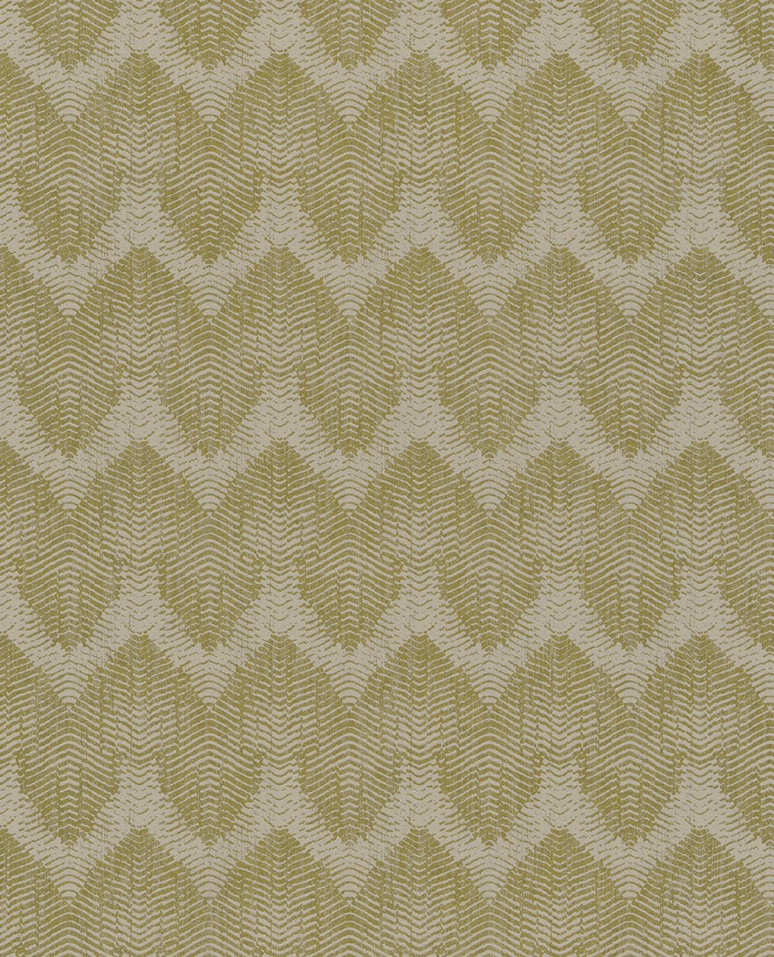 EIJFFINGER Topaz 394521 - Afbeelding 1 - Geel, Goud, Retro, Vintage, Etnisch, Chic, Glamour, Grafisch, Geometrisch