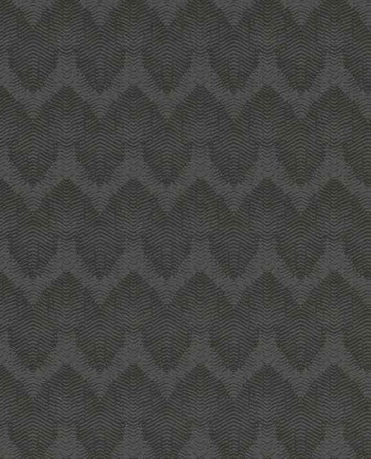 EIJFFINGER Topaz 394523 - Afbeelding 1 - Zwart / Grijs, Retro, Vintage, Etnisch, Chic, Glamour, Grafisch, Geometrisch