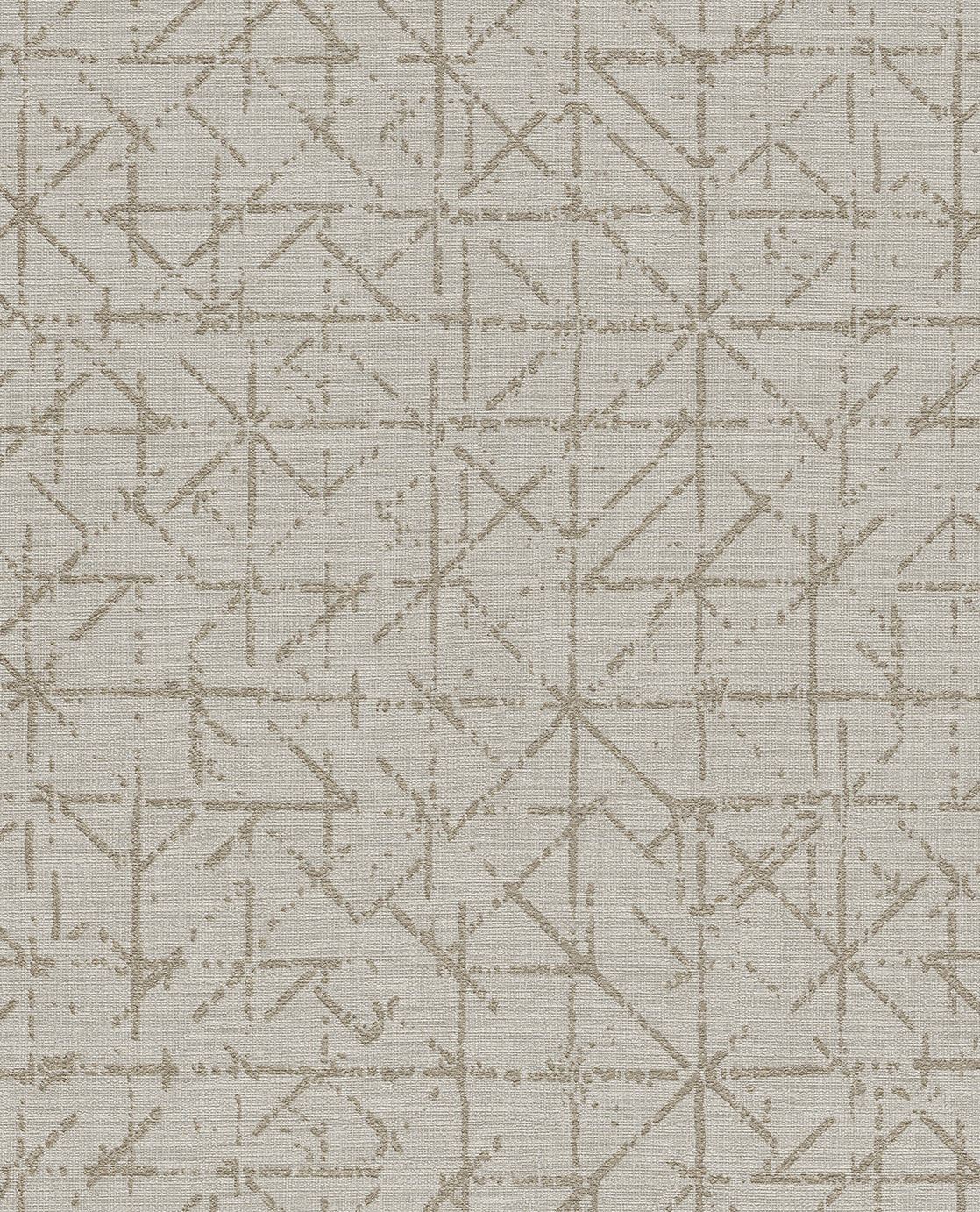 EIJFFINGER Topaz 394530 - Afbeelding 1 - Naturel, Stoer, Industrieel, Chic, Glamour, Ruiten, Grafisch, Geometrisch