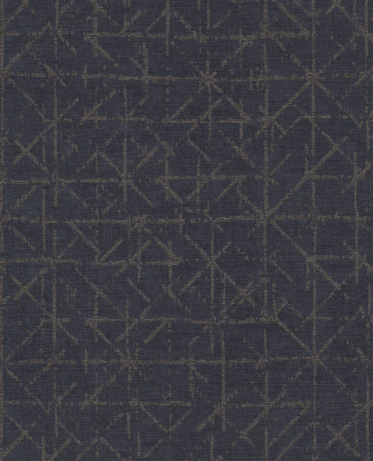 EIJFFINGER Topaz 394534 - Afbeelding 1 - Blauw, Stoer, Industrieel, Chic, Glamour, Ruiten, Grafisch, Geometrisch