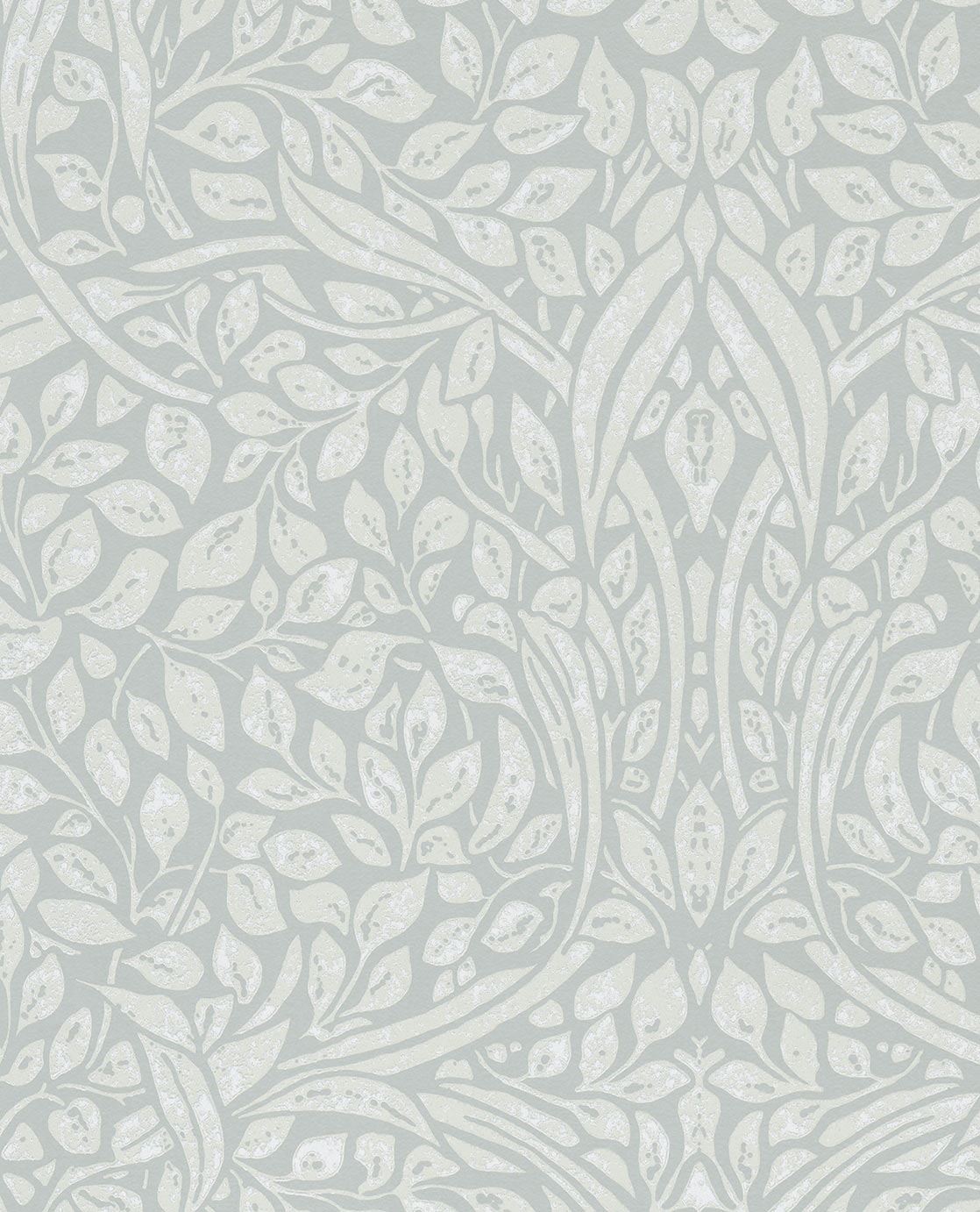 EIJFFINGER Carmen 392511 - Afbeelding 1 - Naturel, Blauw, Zwart / Grijs, Scandinavisch, Romantisch, Klassiek, Structuren, Bladeren