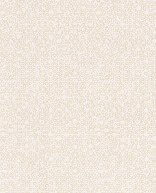 EIJFFINGER Carmen 392530 - Afbeelding 1 - Naturel, Wit, Goud, Scandinavisch, Romantisch, Etnisch, Structuren, Geometrisch Bloemen