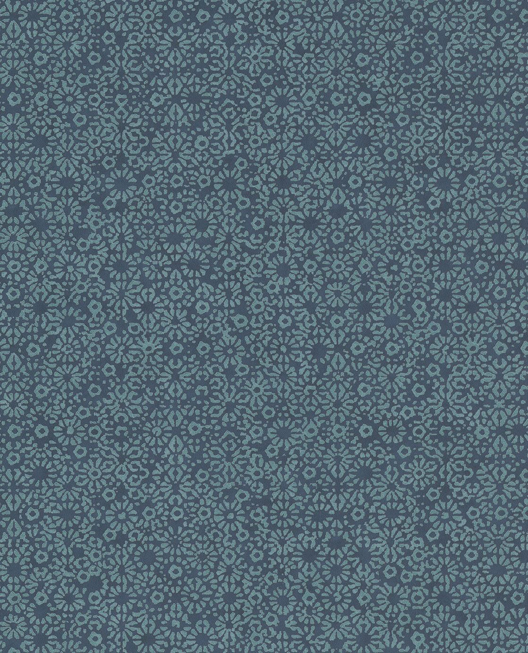 EIJFFINGER Carmen 392533 - Afbeelding 1 - Blauw, Groen, Zwart / Grijs, Scandinavisch, Romantisch, Etnisch, Structuren, Geometrisch Bloemen