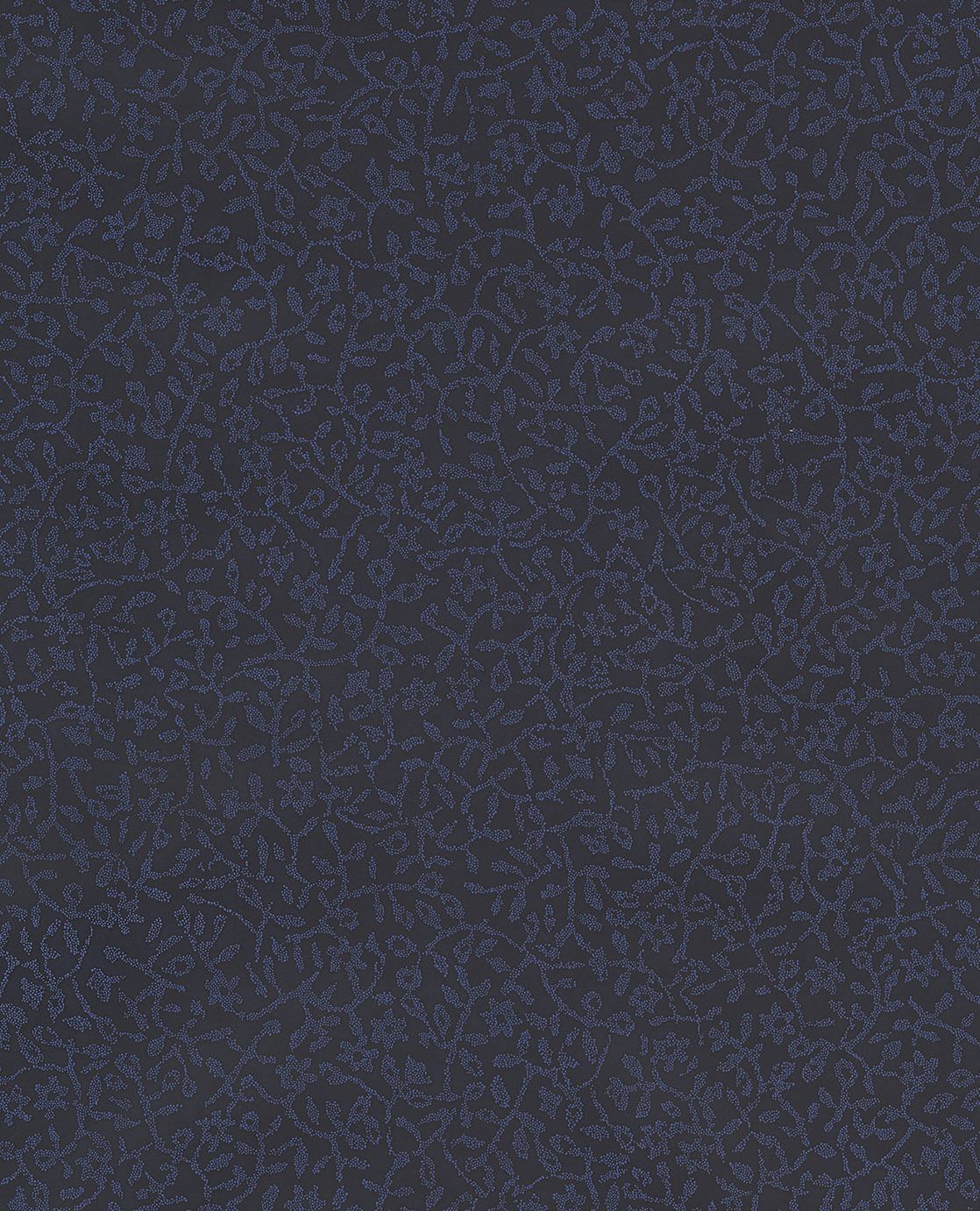 EIJFFINGER Carmen 392544 - Afbeelding 1 - Blauw, Zwart / Grijs, Romantisch, Etnisch, Klassiek, Bloemen, Bladeren