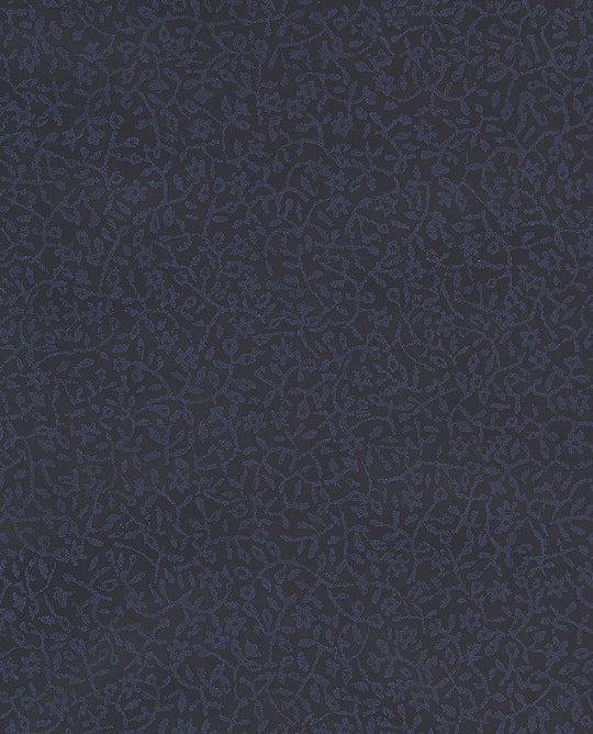 EIJFFINGER Carmen 392544 - Afbeelding 1 - Blauw, Zwart / Grijs, Romantisch, Etnisch, Klassiek, Bloemen, Bladeren