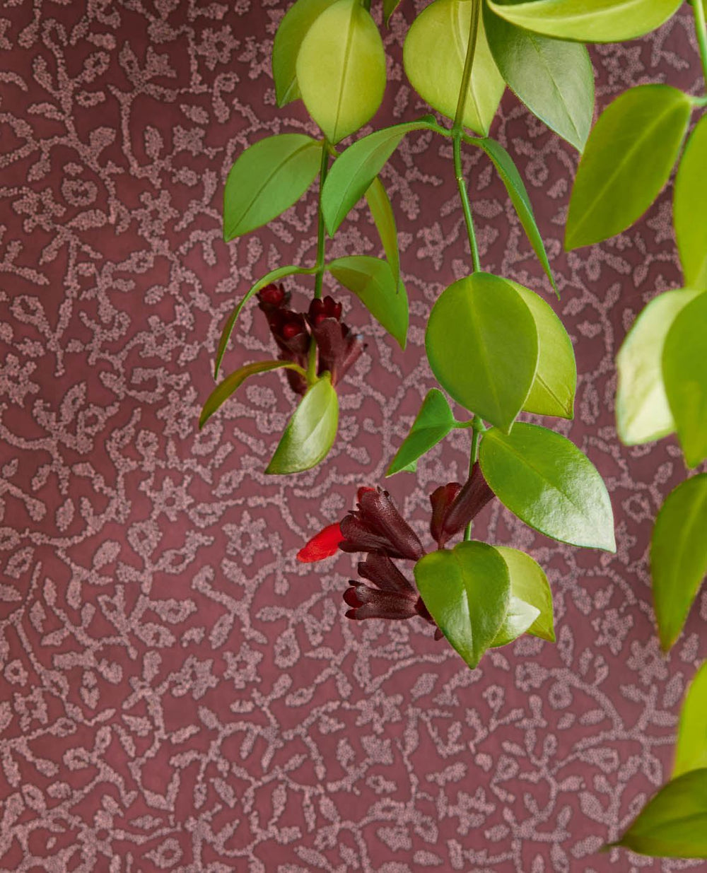 EIJFFINGER Carmen 392543 - Afbeelding 2 - Rood, Romantisch, Etnisch, Klassiek, Bloemen, Bladeren