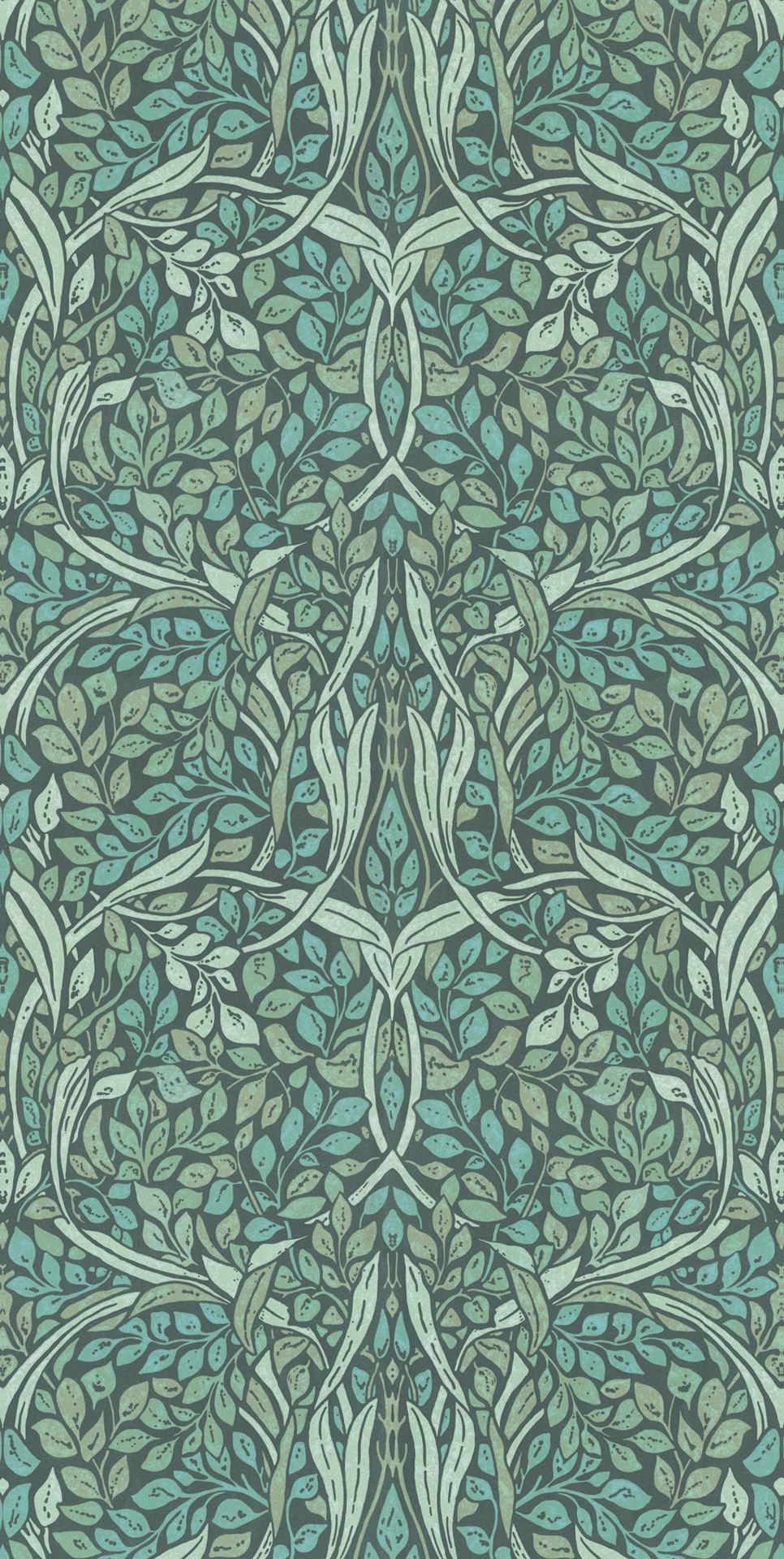 EIJFFINGER Carmen 392572 - Afbeelding 1 - Groen, Scandinavisch, Retro, Vintage, Romantisch, Bladeren