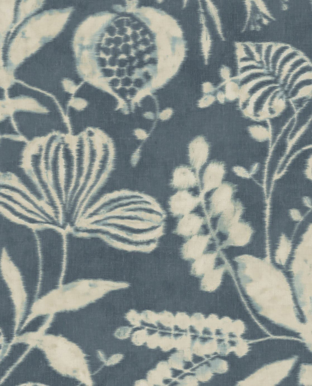 EIJFFINGER Terra 391503 - Afbeelding 1 - Blauw, Romantisch, Etnisch, Klassiek, Bloemen, Bladeren