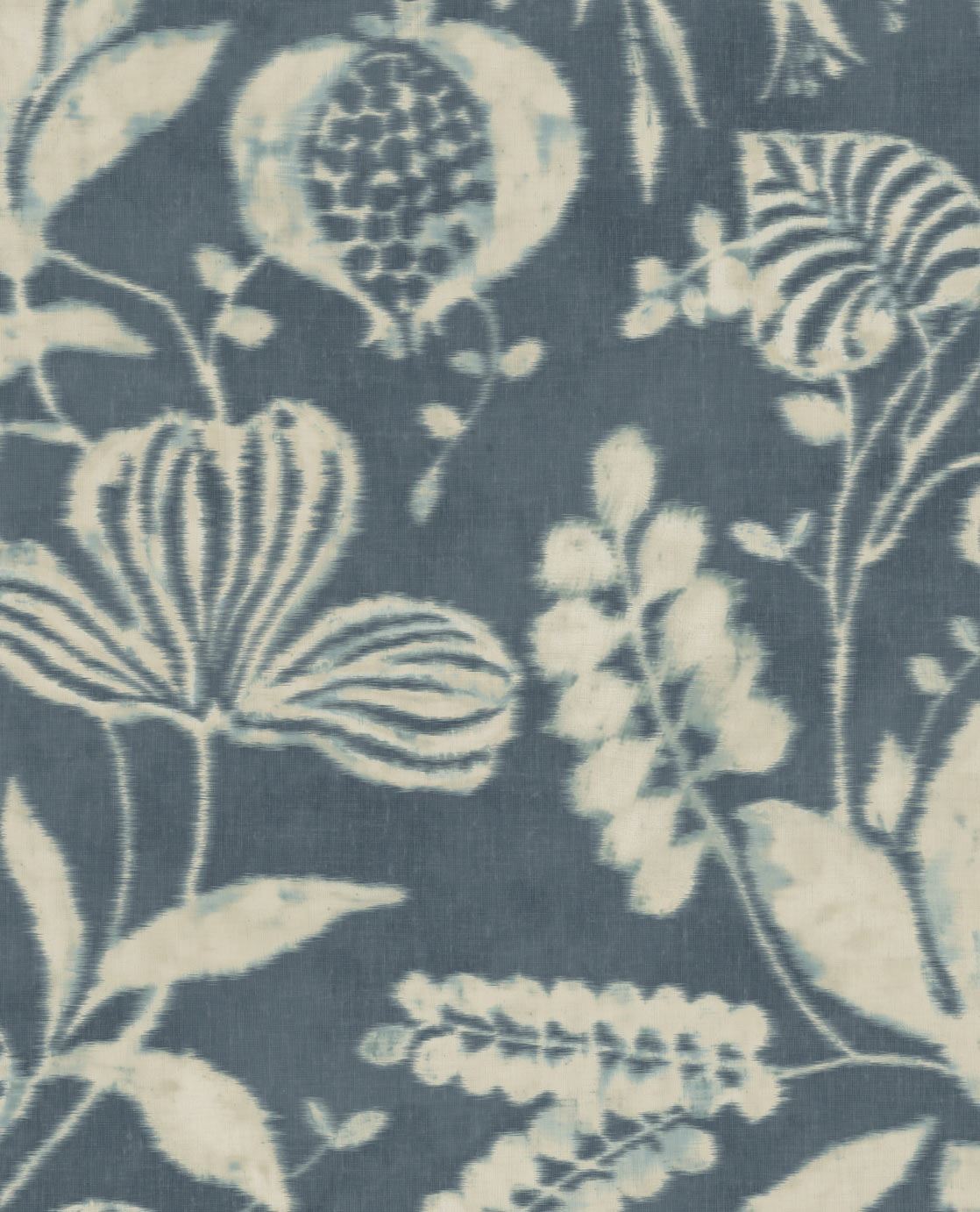 EIJFFINGER Terra 391503 - Afbeelding 1 - Blauw, Romantisch, Etnisch, Klassiek, Bloemen, Bladeren