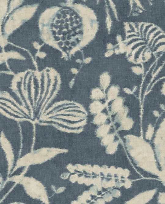 EIJFFINGER Terra 391503 - Afbeelding 1 - Blauw, Romantisch, Etnisch, Klassiek, Bloemen, Bladeren