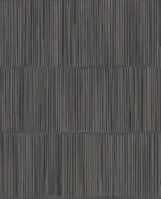 EIJFFINGER Terra 391510 - Afbeelding 1 - Naturel, Zwart / Grijs, Etnisch, Basic, Stoer, Industrieel, Strepen, Natuurlijk, Structuren
