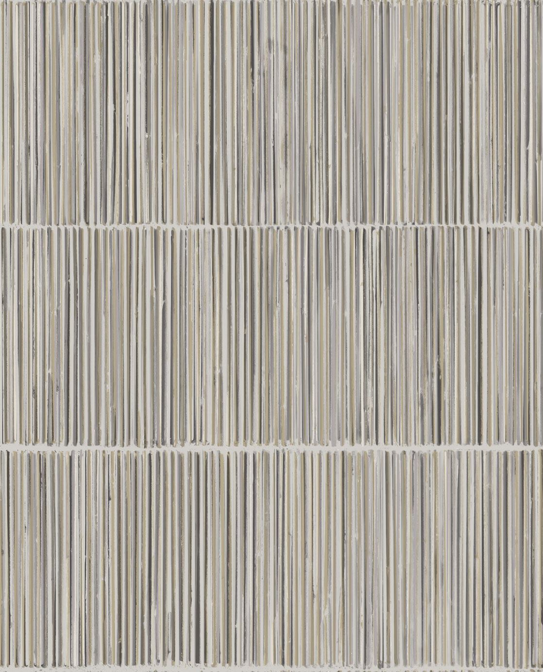 EIJFFINGER Terra 391512 - Afbeelding 1 - Naturel, Zwart / Grijs, Etnisch, Basic, Stoer, Industrieel, Strepen, Natuurlijk, Structuren