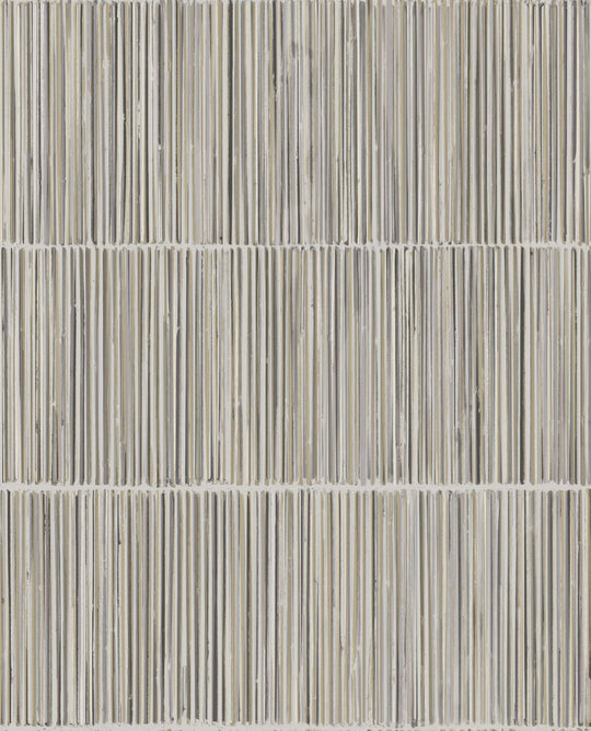 EIJFFINGER Terra 391512 - Afbeelding 1 - Naturel, Zwart / Grijs, Etnisch, Basic, Stoer, Industrieel, Strepen, Natuurlijk, Structuren