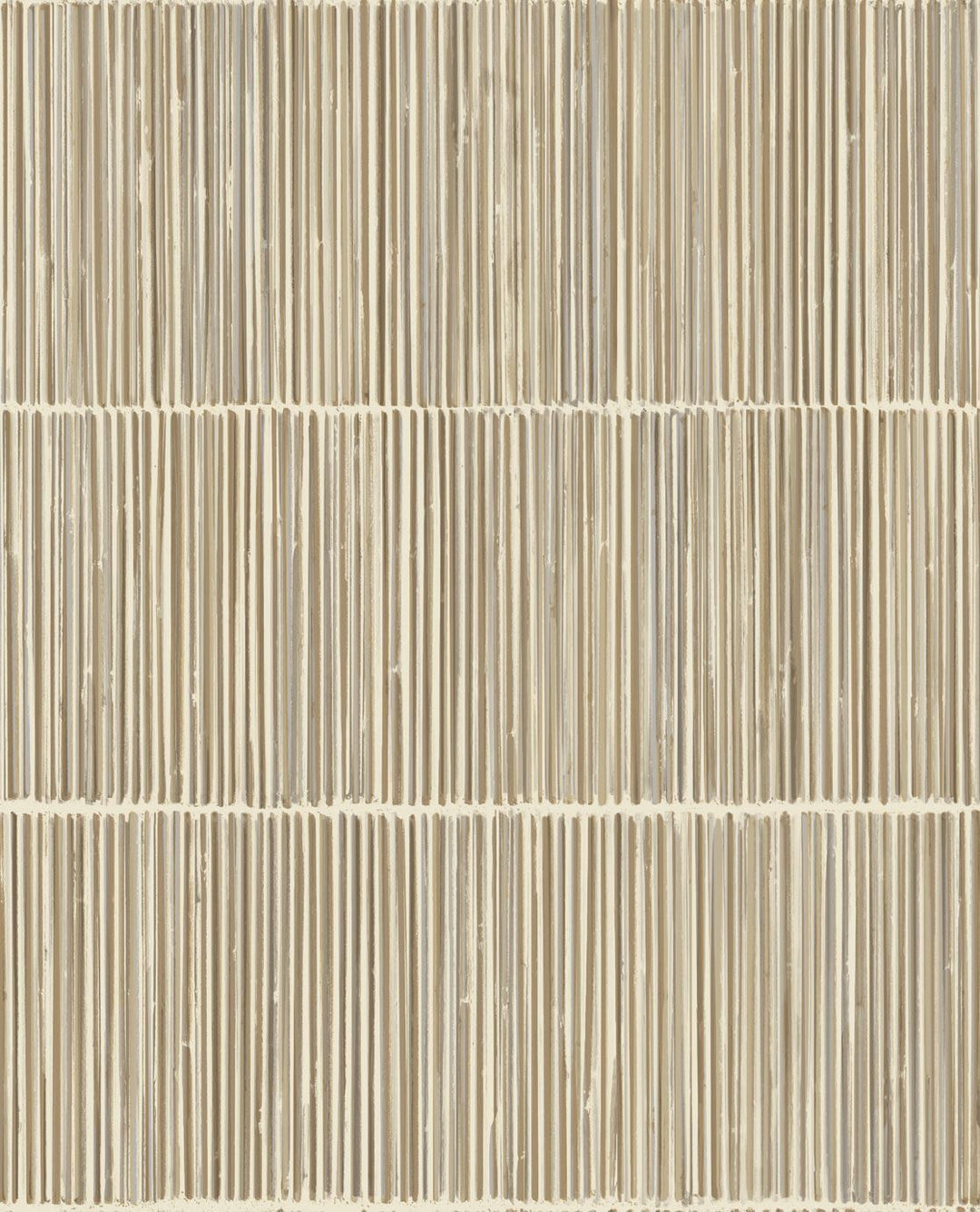 EIJFFINGER Terra 391513 - Afbeelding 1 - Naturel, Wit, Etnisch, Basic, Stoer, Industrieel, Strepen, Natuurlijk, Structuren