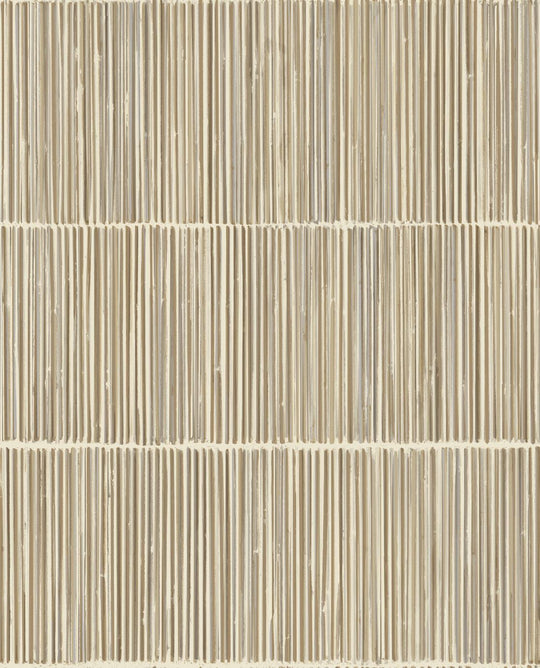 EIJFFINGER Terra 391513 - Afbeelding 1 - Naturel, Wit, Etnisch, Basic, Stoer, Industrieel, Strepen, Natuurlijk, Structuren