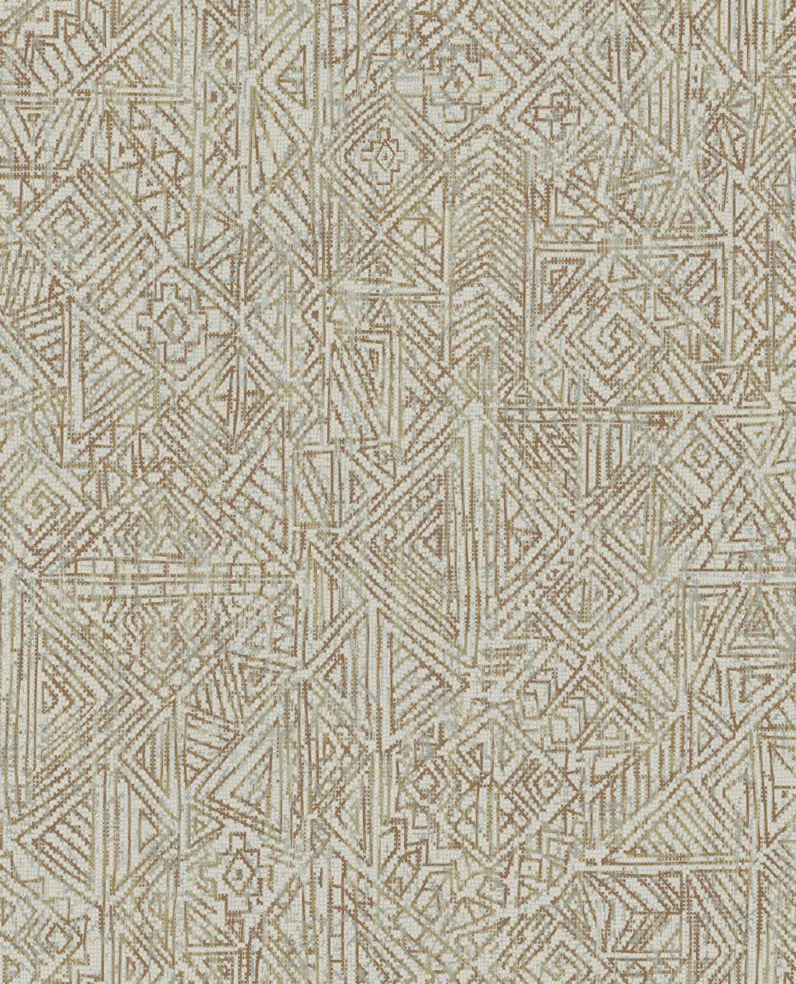 EIJFFINGER Terra 391521 - Afbeelding 1 - Groen, Etnisch, Chic, Glamour, Fantasie