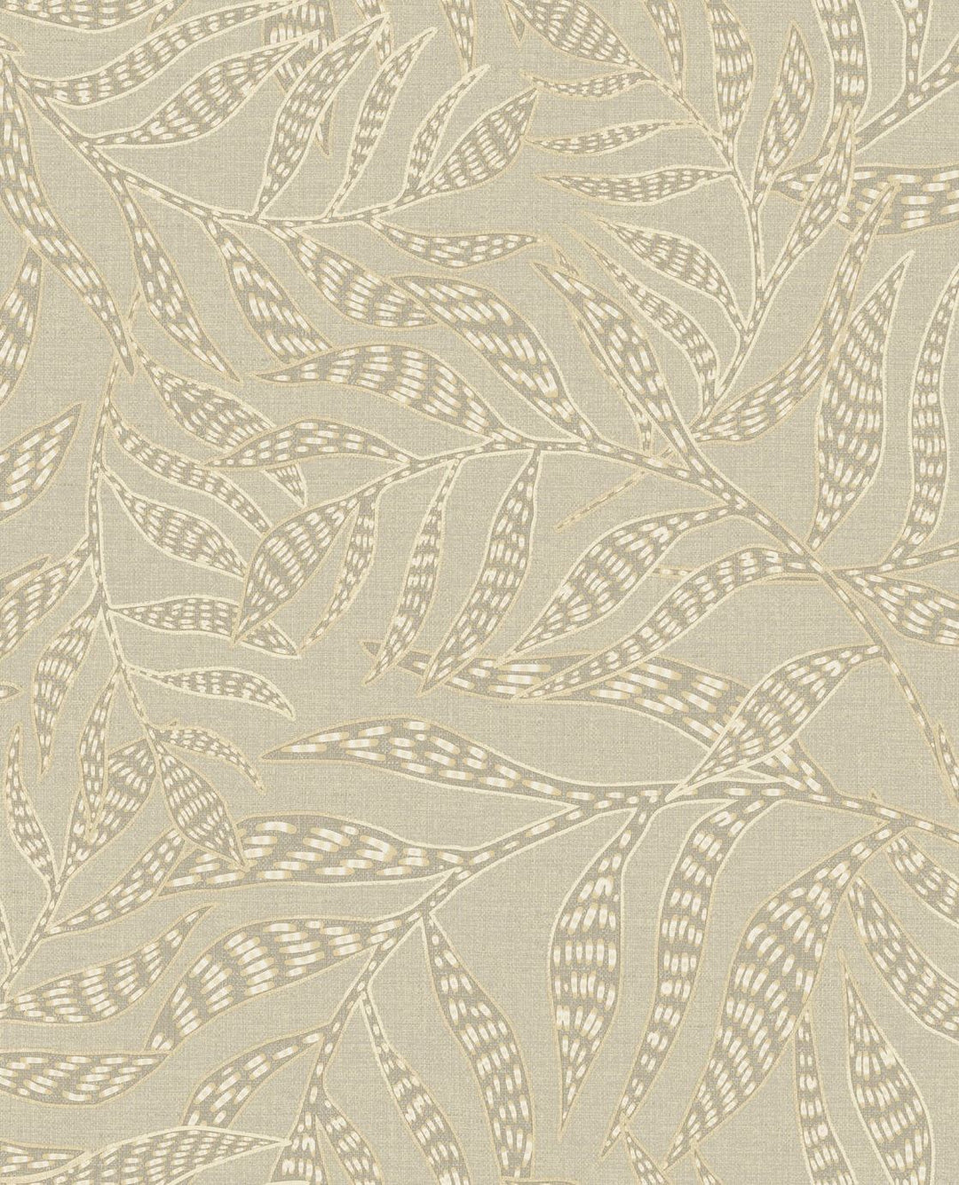 EIJFFINGER Terra 391552 - Afbeelding 1 - Naturel, Wit, Retro, Vintage, Etnisch, Natuurlijk, Bladeren