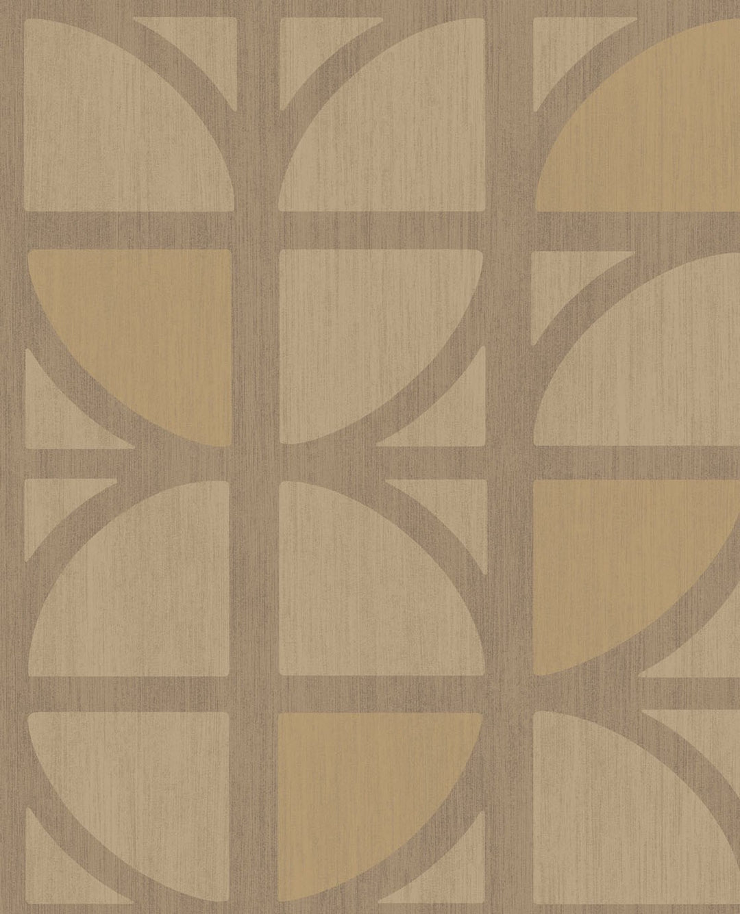 EIJFFINGER Bold 395811 - Afbeelding 1 - Geel, Goud, Retro, Vintage, Stoer, Industrieel, Chic, Glamour, Geometrisch