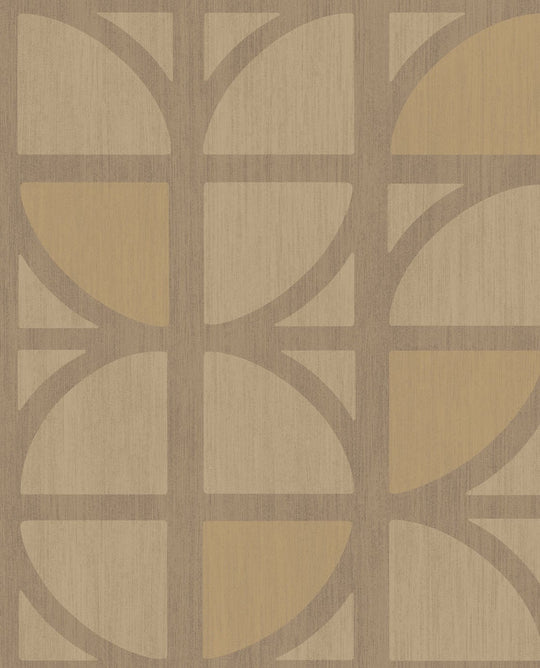 EIJFFINGER Bold 395811 - Afbeelding 1 - Geel, Goud, Retro, Vintage, Stoer, Industrieel, Chic, Glamour, Geometrisch