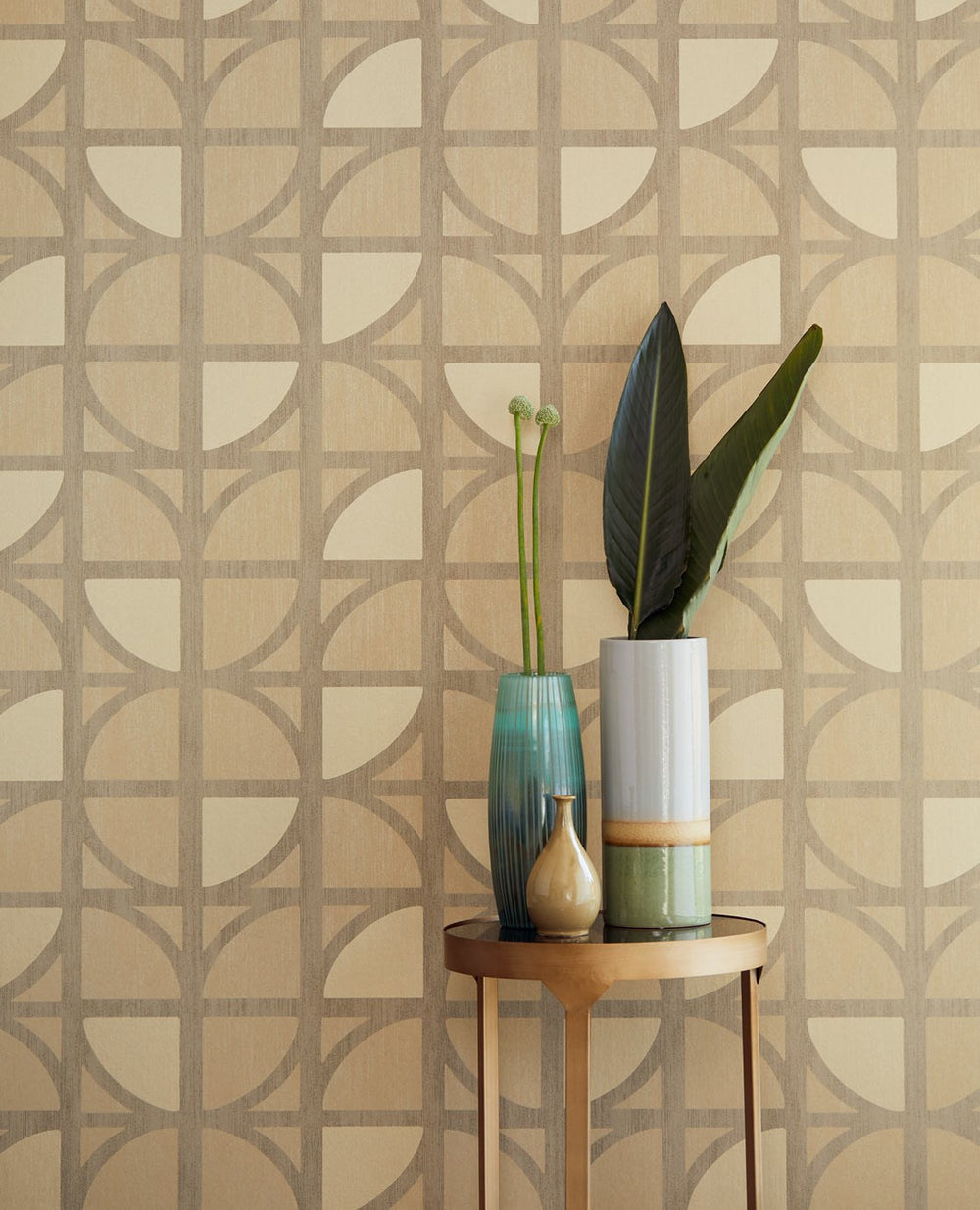 EIJFFINGER Bold 395811 - Afbeelding 2 - Geel, Goud, Retro, Vintage, Stoer, Industrieel, Chic, Glamour, Geometrisch