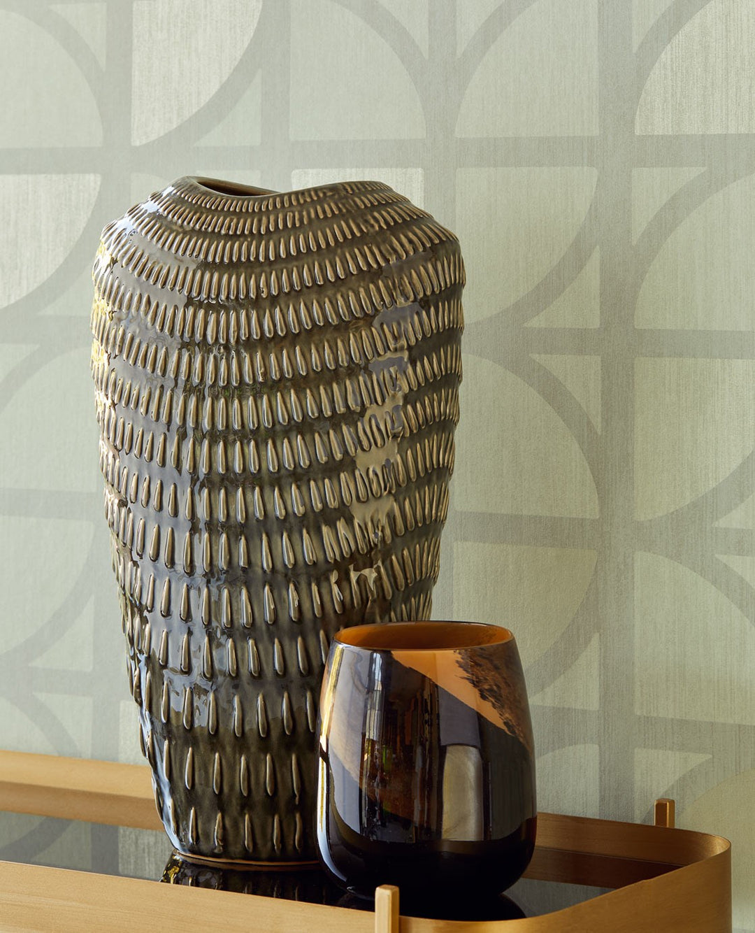 EIJFFINGER Bold 395812 - Afbeelding 3 - Naturel, Groen, Retro, Vintage, Stoer, Industrieel, Chic, Glamour, Geometrisch