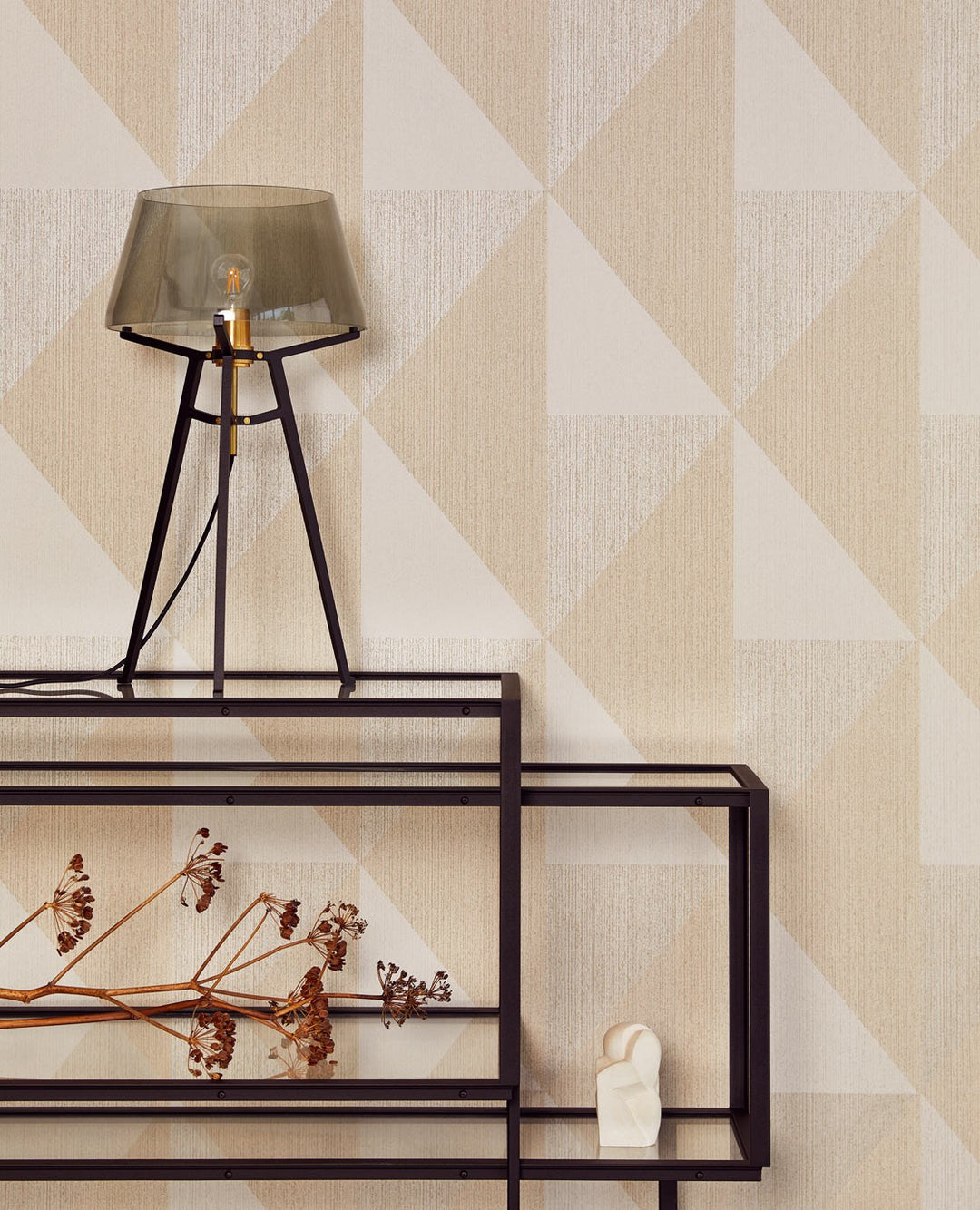 EIJFFINGER Bold 395821 - Afbeelding 2 - Naturel, Goud, Stoer, Industrieel, Chic, Glamour, Ruiten