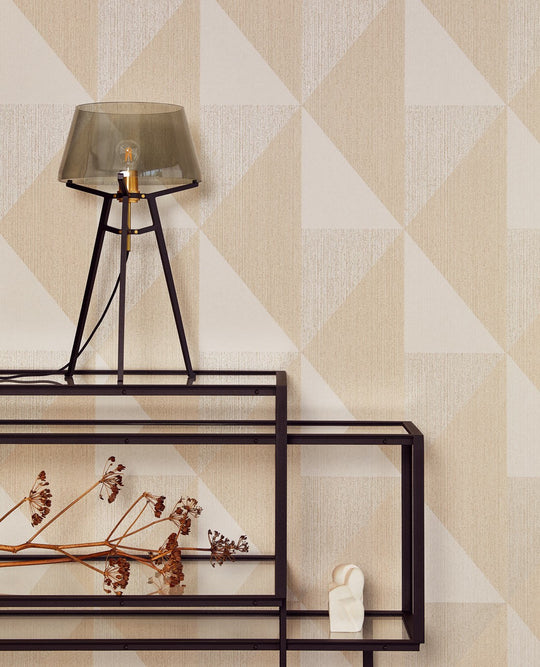 EIJFFINGER Bold 395821 - Afbeelding 2 - Naturel, Goud, Stoer, Industrieel, Chic, Glamour, Ruiten