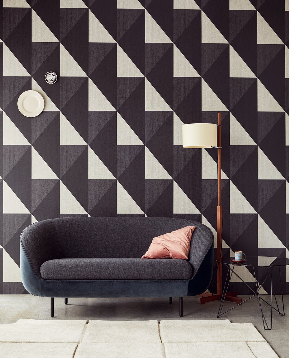 EIJFFINGER Bold 395823 - Afbeelding 2 - Zwart / Grijs, Stoer, Industrieel, Chic, Glamour, Ruiten