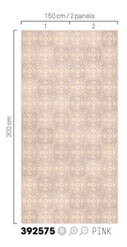 EIJFFINGER Carmen 392575 - Afbeelding 3 - Naturel, Naturel, Rood, Romantisch, Etnisch, Klassiek, Geometrisch 