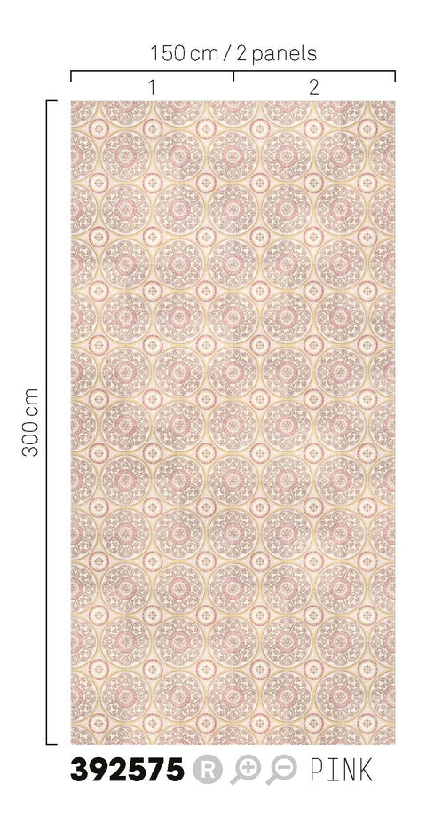 EIJFFINGER Carmen 392575 - Afbeelding 3 - Naturel, Naturel, Rood, Romantisch, Etnisch, Klassiek, Geometrisch 