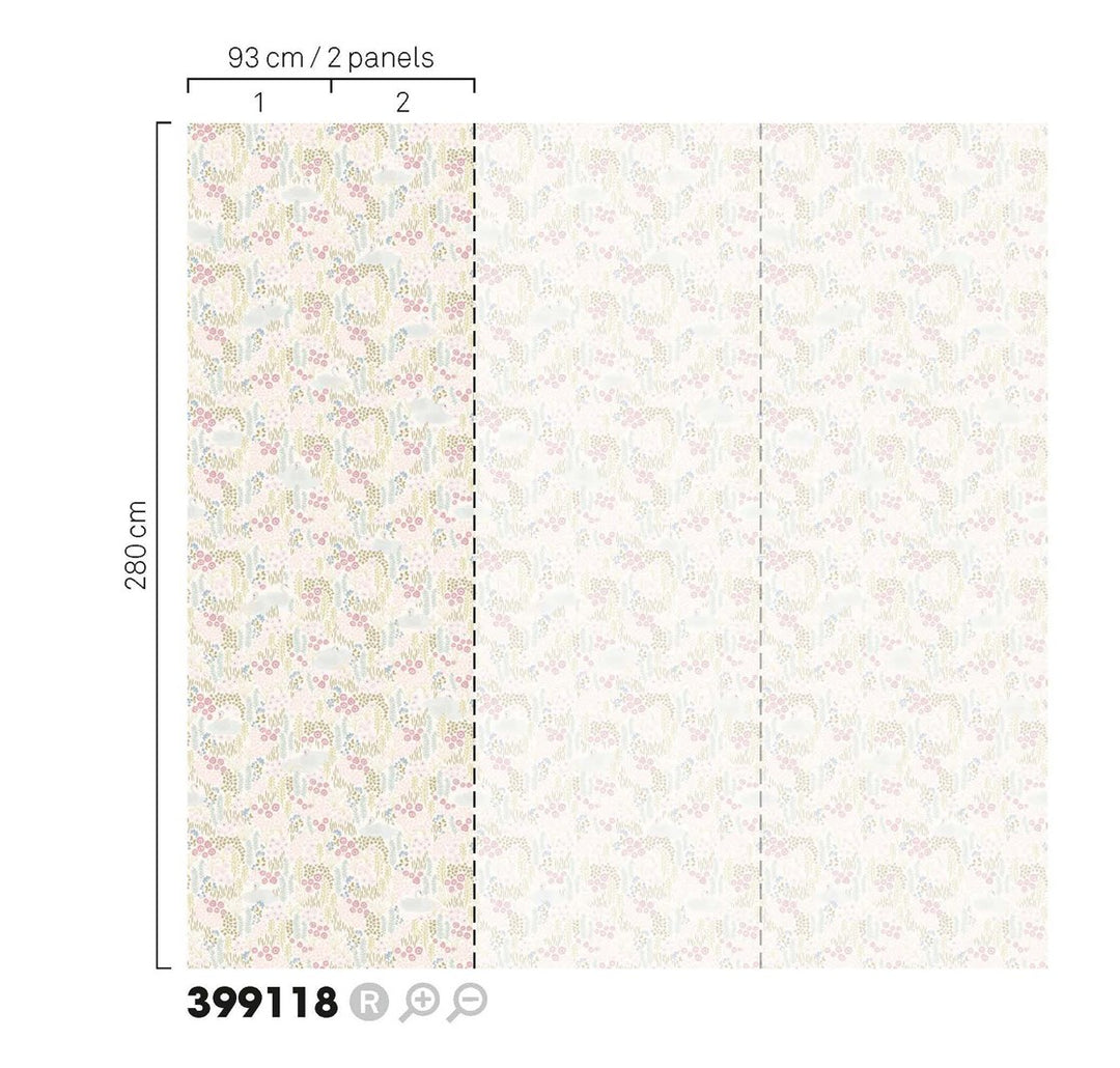 EIJFFINGER Mini Me 399118 - Afbeelding 3 - Wit, Naturel, Romantisch, Kinderkamer