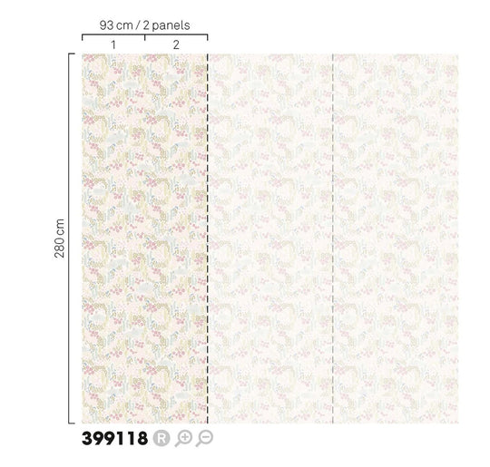 EIJFFINGER Mini Me 399118 - Afbeelding 3 - Wit, Naturel, Romantisch, Kinderkamer